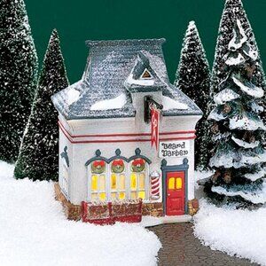 Department 56 Heritage Village, Porcelain BEARD BARBER SHOP, #56340, 1994